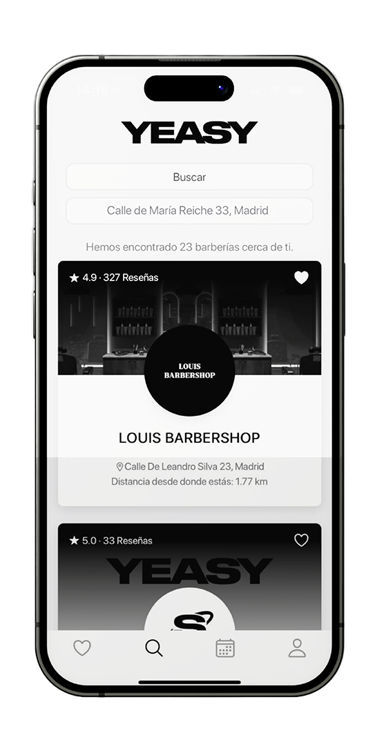 Encuentra tu
barbershop
ideal