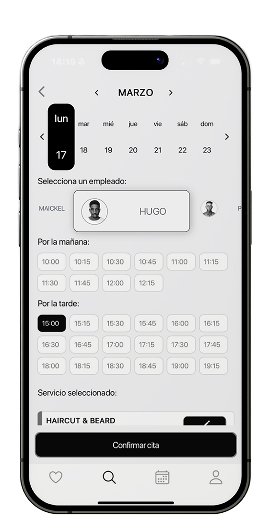 Reserva
fecha y hora
en segundos
